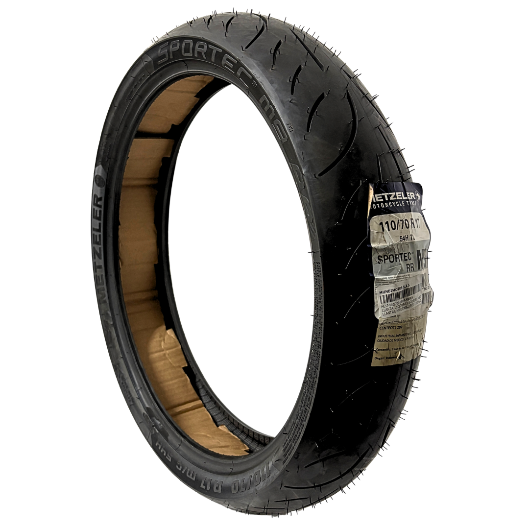 Llanta Metzeler Sportec M9RR 110/70R-17 Delantera Sellomatic - Mundimotos MX