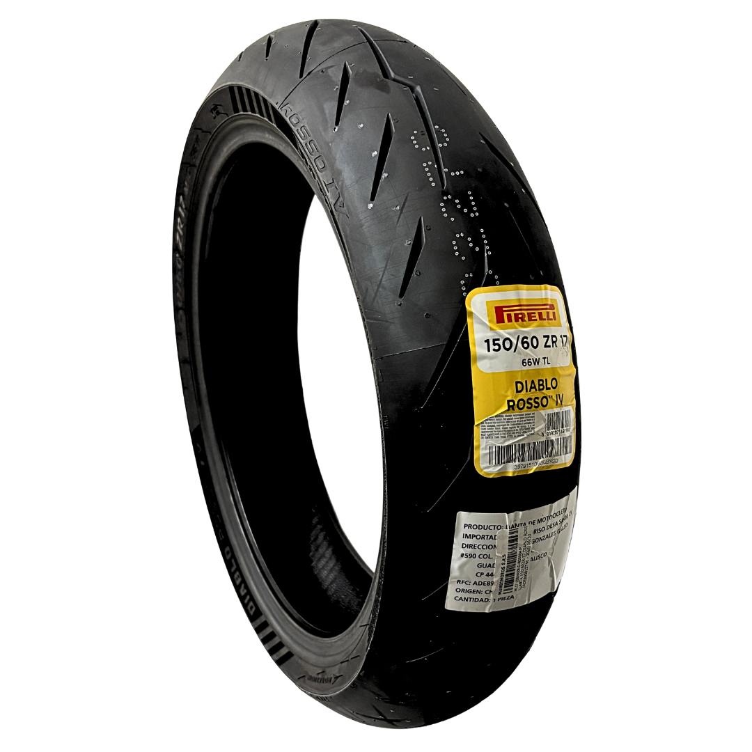 Llanta Pirelli Diablo Rosso III 150/60R-17 Trasera - Mundimotos MX