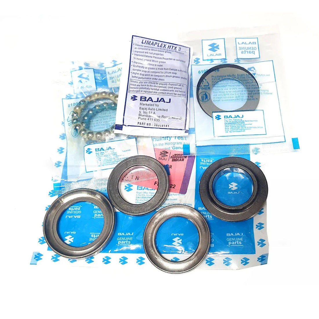 Juego de Tazas y Canastillas Pulsar 200/200 NS - Avenger 220 - Dominar 400 Bajaj Original - BAJAJ - refacciones, llantas y aceites para moto