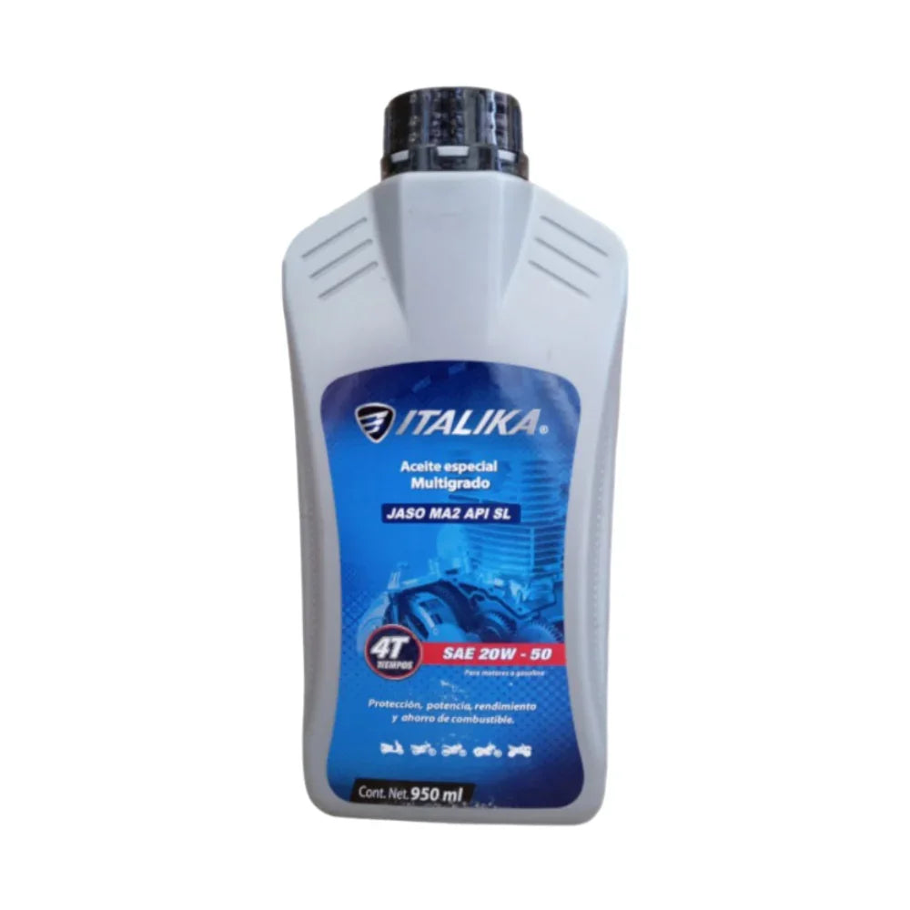 Aceite de Motor Italika 20W50 Mineral Gris Sl - ITALIKA - refacciones, llantas y aceites para moto