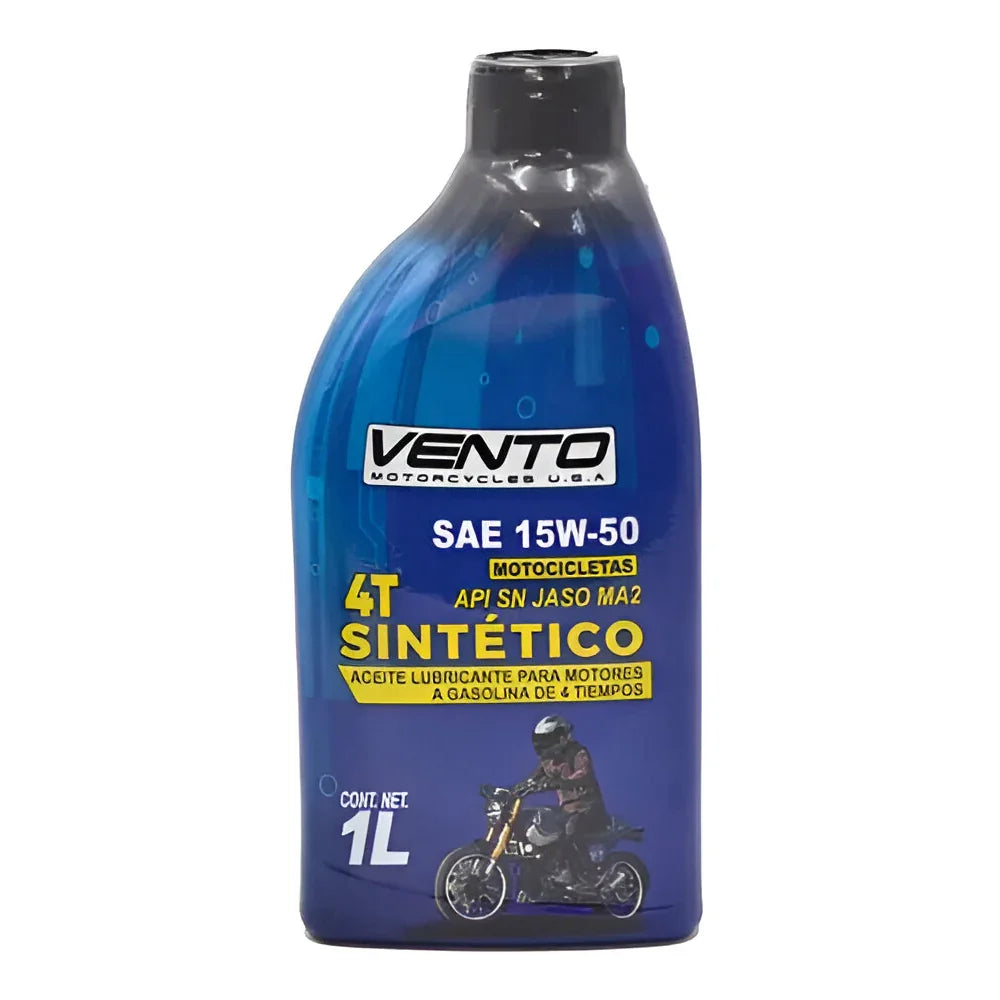 Aceite de Motor Vento 15W50 Sintetico - VENTO - refacciones, llantas y aceites para moto