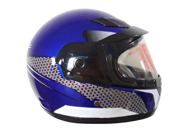 CASCO INFANTIL AZUL BLANCO - GENERICO - refacciones, llantas y aceites para moto