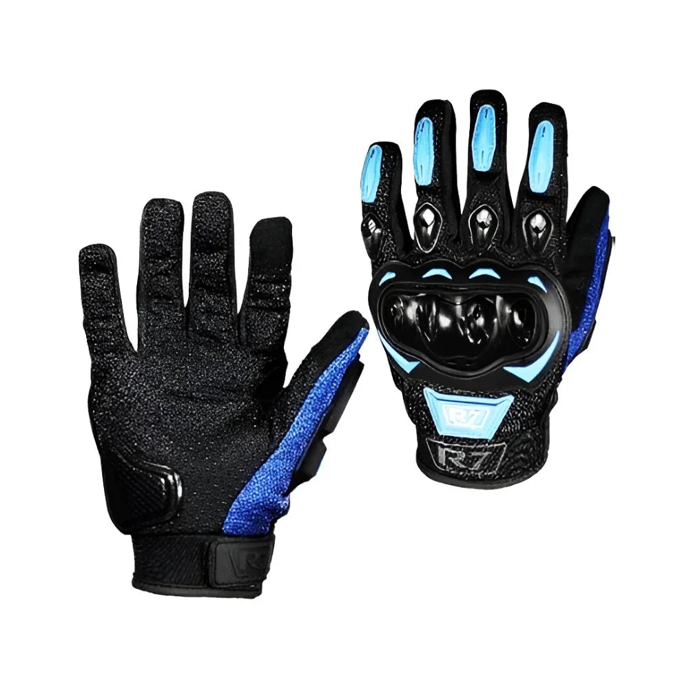 GUANTES R7 M AZUL - GENERICO - refacciones, llantas y aceites para moto