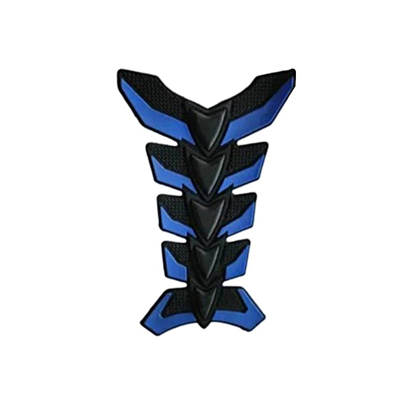 STICKER PROTECTOR DE GOMA NEGRO/AZUL PARA TANQUE DE GASOLINA