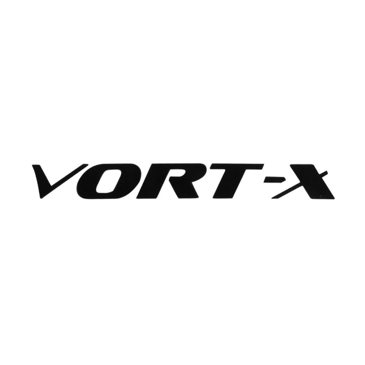 ETIQUETA VORT-X CUBIERTA IZQUIERDO ROJO