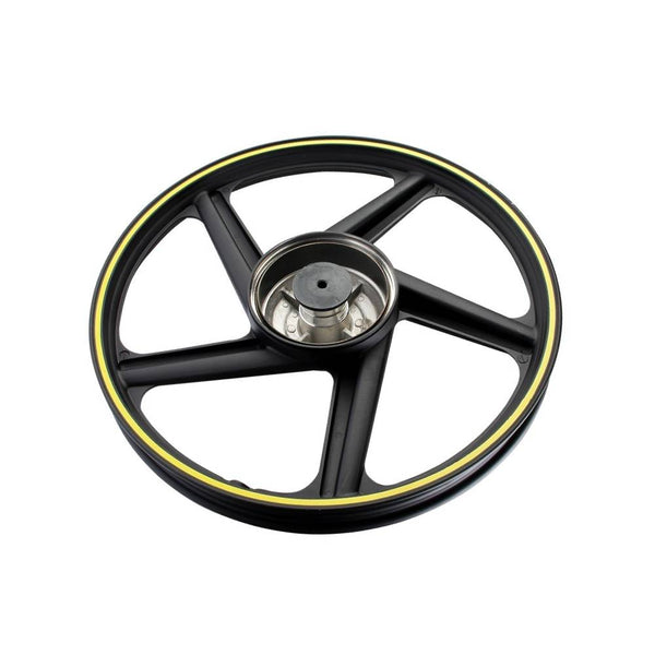 Rin Delantero Negro con Filo Amarillo Ft 150S - Ft 150ST Italika Original