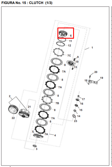 CORONA INTERNA EMBRAGUE PULSAR 180UG