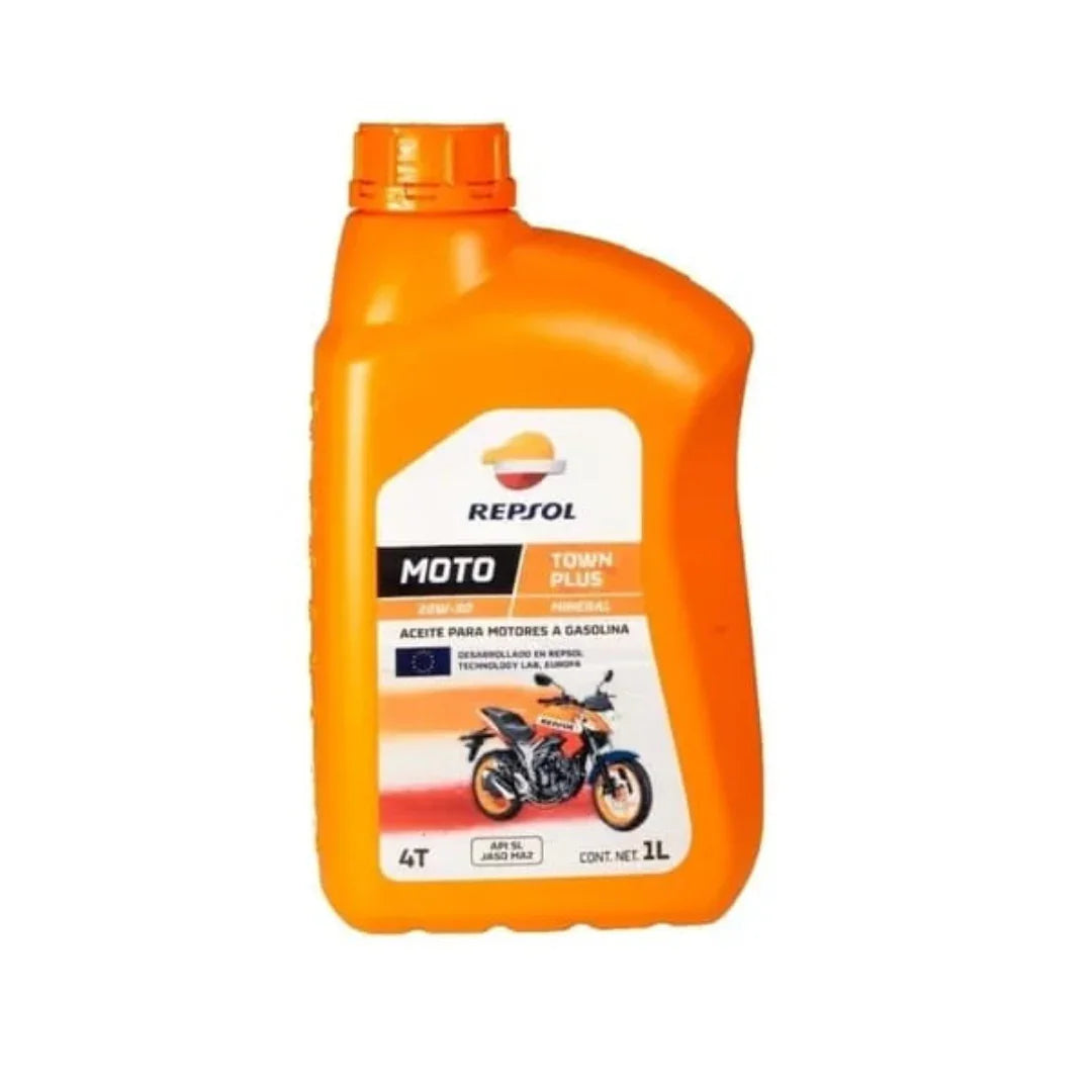 Aceite de Motor Repsol 20W50 Mineral Town Plus - REPSOL - refacciones, llantas y aceites para moto