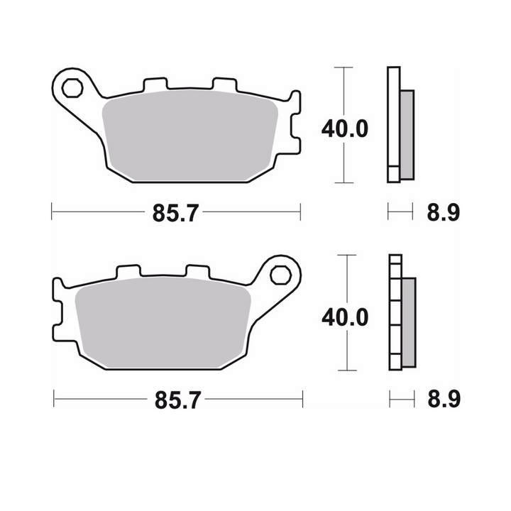 BALATA FRENO TRASERO BREMBO 07HO36 FA174 HONDA 400 CBR F 1992 /YZF-R6/FZ8/FZ10/FZ1/FZ07/GSX1250/DL10