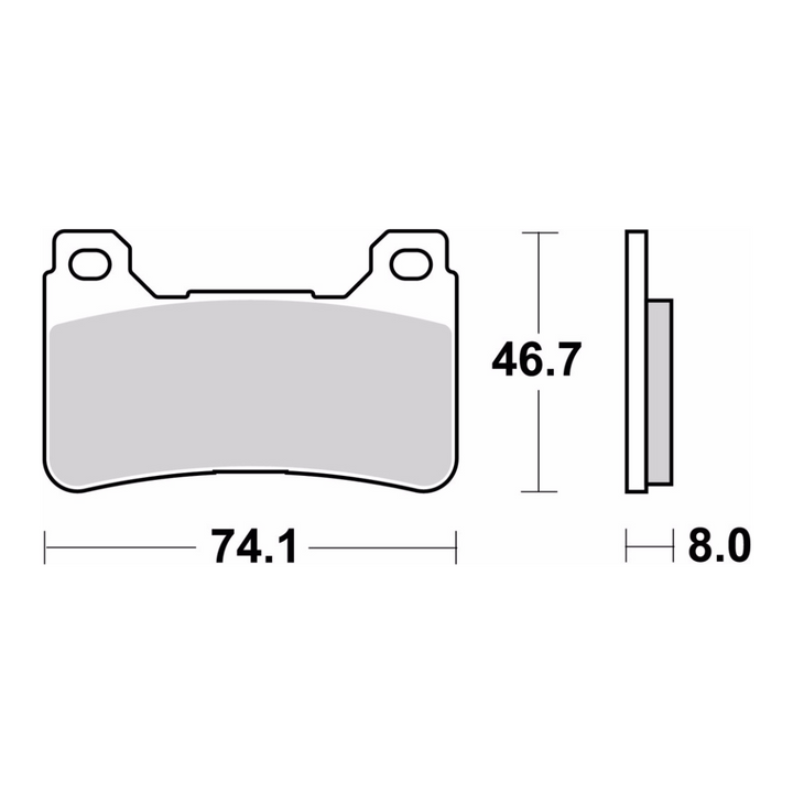 BALATA FRENO DELANTERO BREMBO 07HO50áFA390 HONDA 600 CBR RR 2005 /HONDA CBR600 RR/CBR600 RRA/VFR800