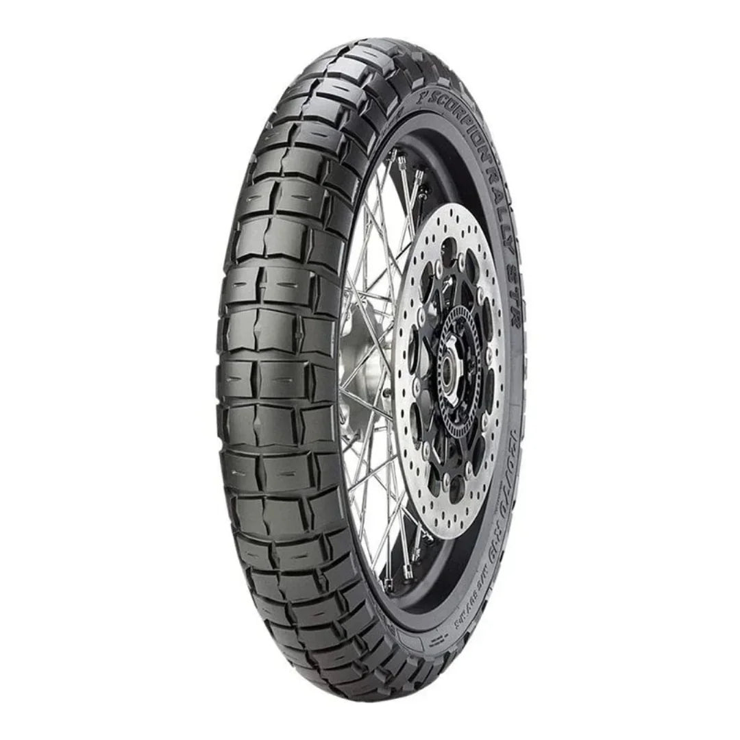 Llanta Pirelli Scorpion Rally Str 110/80R-19 Delantera - PIRELLI - refacciones, llantas y aceites para moto